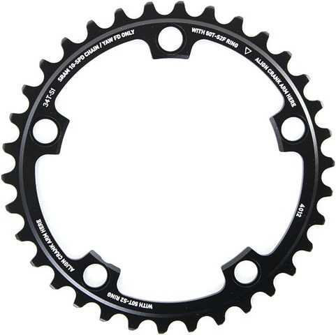 SRAM Kettingblad road double 10sp 34T bcd110 x-glide zwart - 116218001001